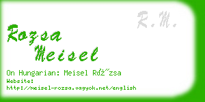 rozsa meisel business card